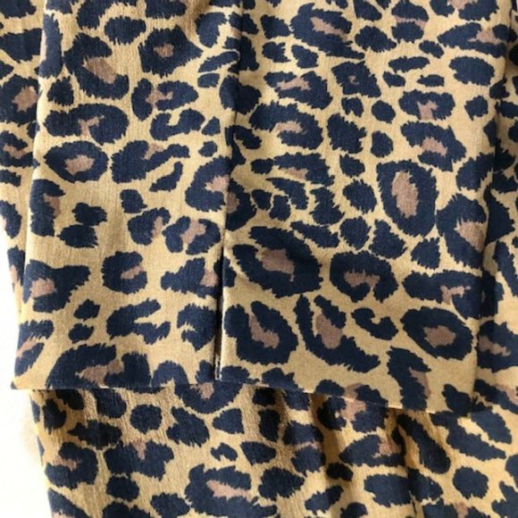 Beautiful Women's Leopard Print High Rise Skinny Stretch Side Zipper Pants NWOT - Picture 7 of 14